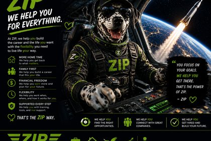 Zip the bird dog — AIM HIGHER